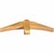 Ekena Millwork Bellingham Rough Sawn Timber Gable Bracket, Western Red Cedar, 36"W x 9"H x 4"D x 4"F, 6/12 Pitch GBW036X09X0404BEL00RWR - alternate 3